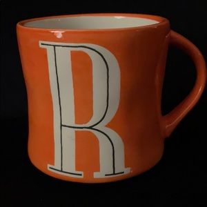 Anthropologie “R” Mug Orange